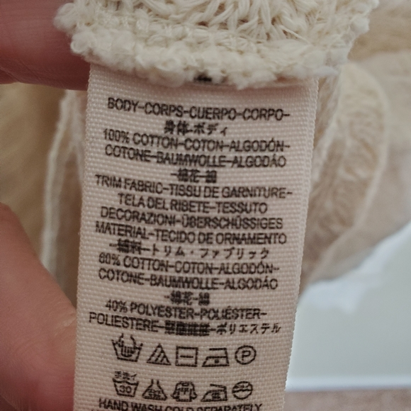 Free People XS Ivory Hacci top - Picture 12 of 12